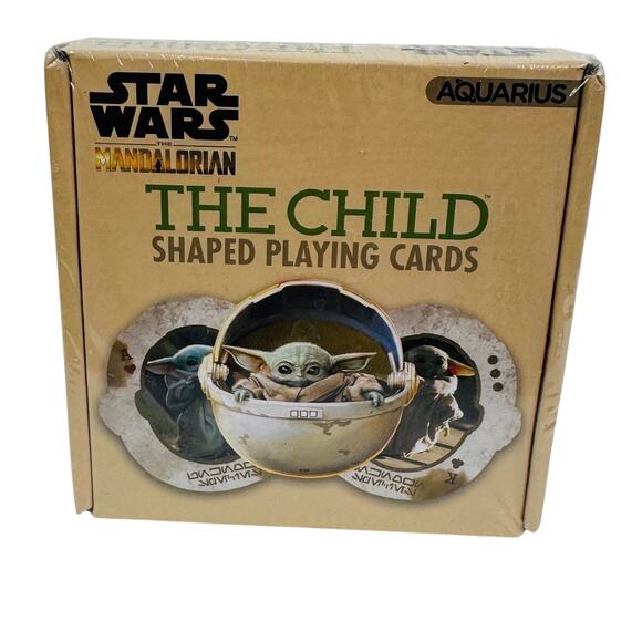 5 for $25| Star Wars Mandalorian Playing Cards The Child | Shaped Playing Cards - Picture 3 of 4